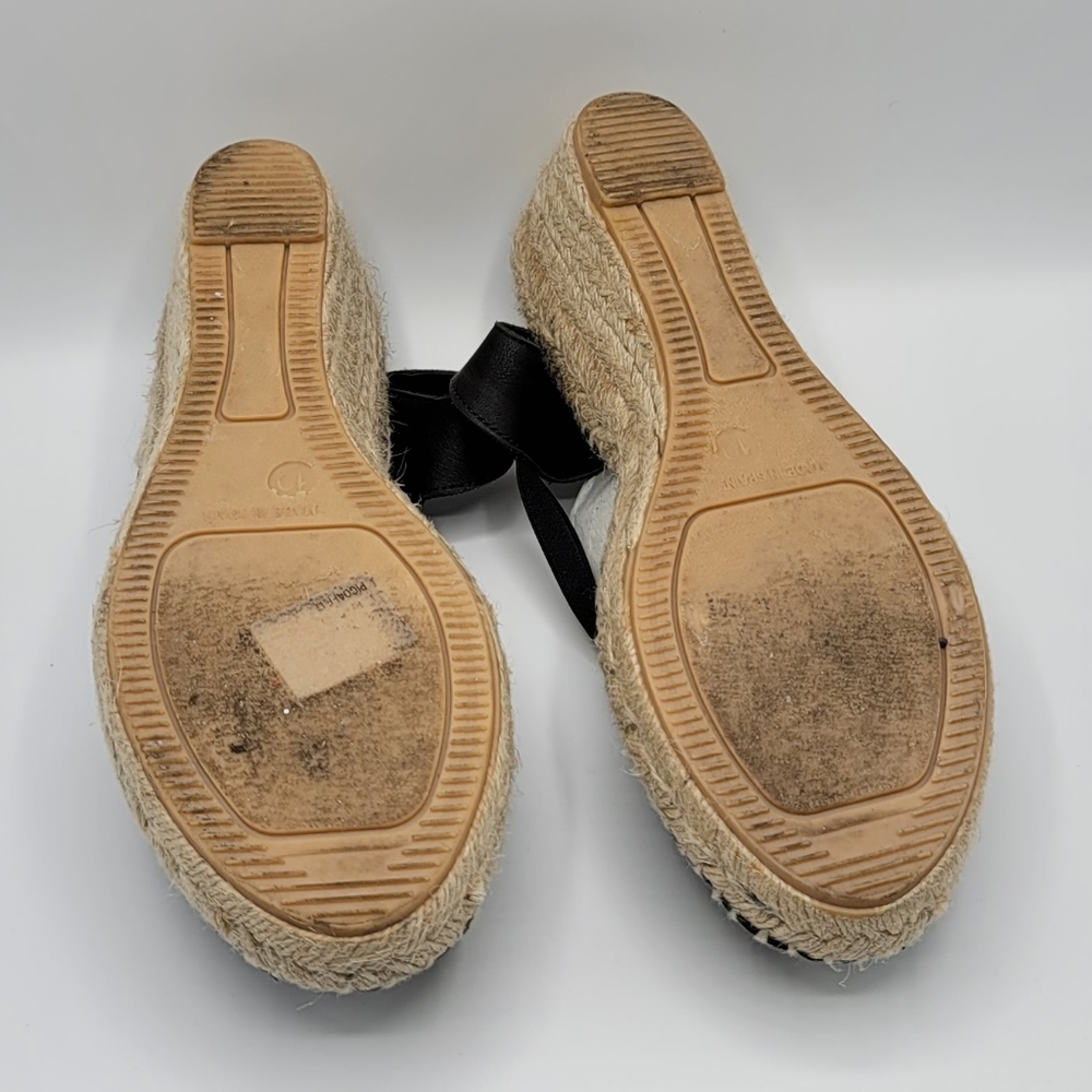 Andre' Assous Leather Espadrille Wedge Sandal - Picture 6 of 6